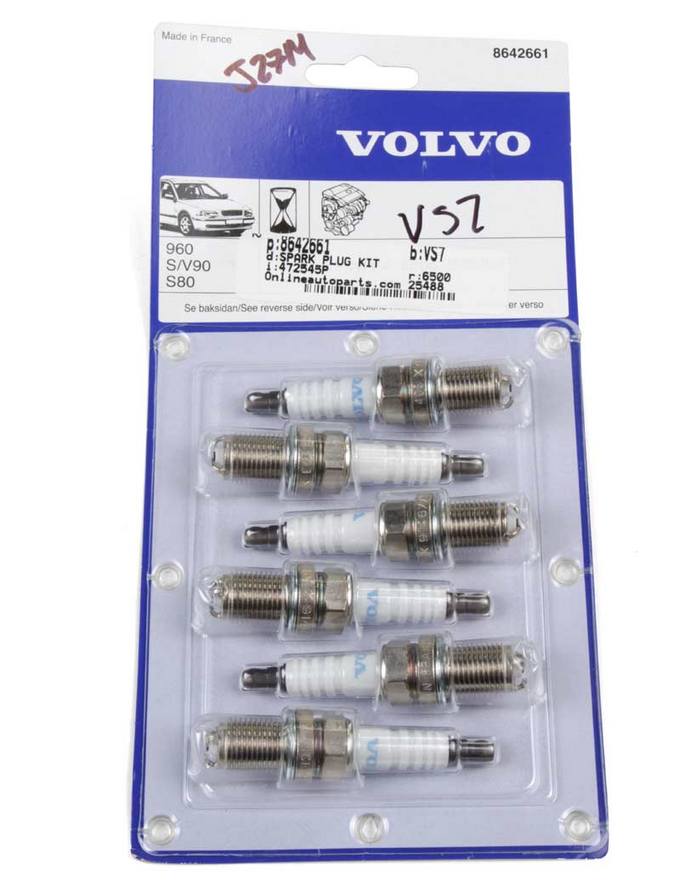 Volvo Spark Plug Set (Set of 6) 8642661